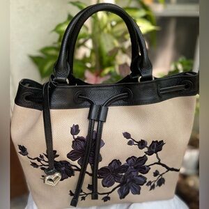 Brighton KYOTO IN BLOOM 
Elise Embroidered Drawstring Bag